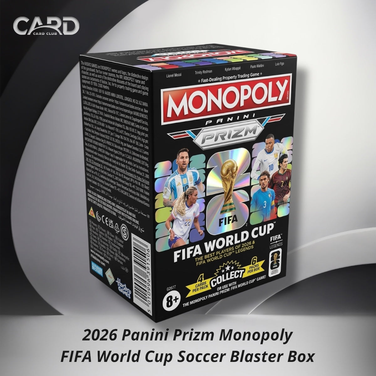 2026 Panini Prizm Monopoly FIFA World Cup Soccer Blaster Box