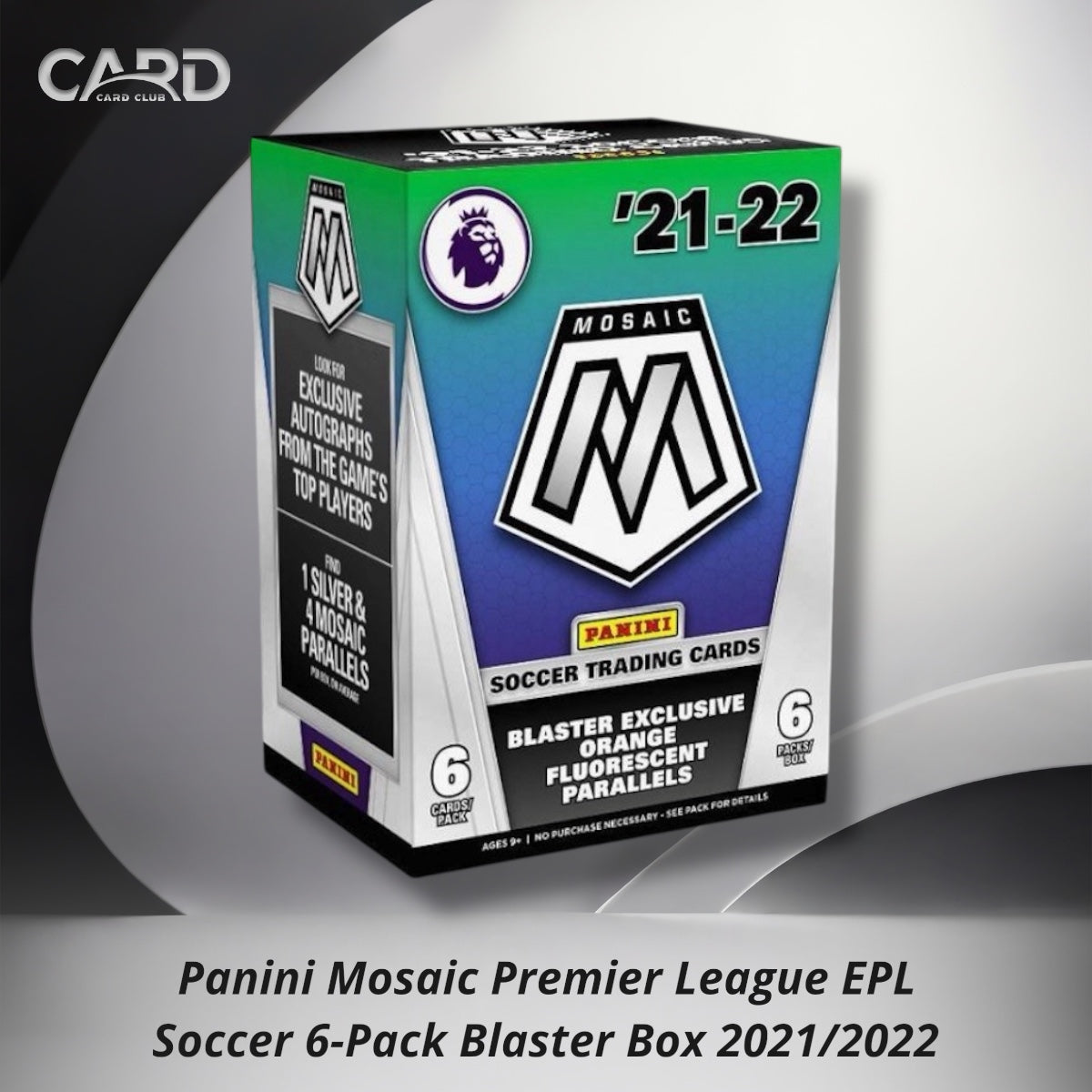 Panini Mosaic Premier League EPL Soccer 6-Pack Blaster Box 2021/2022