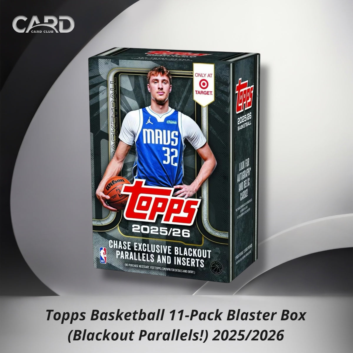 Topps Basketball 11-Pack Blaster Box (Blackout Parallels!) 2025/2026