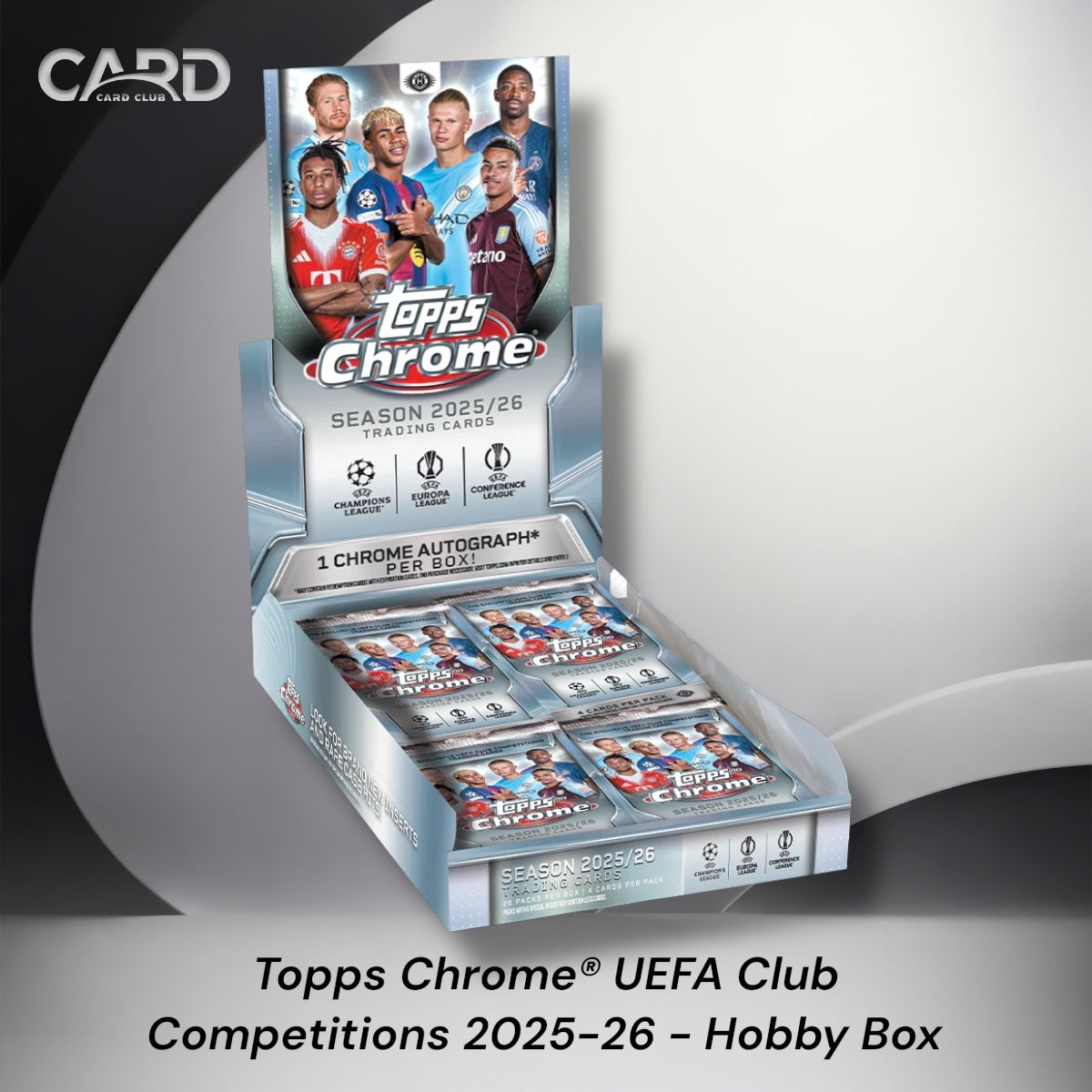 Topps Chrome UEFA Club Competitions Soccer Hobby Box 2025/2026