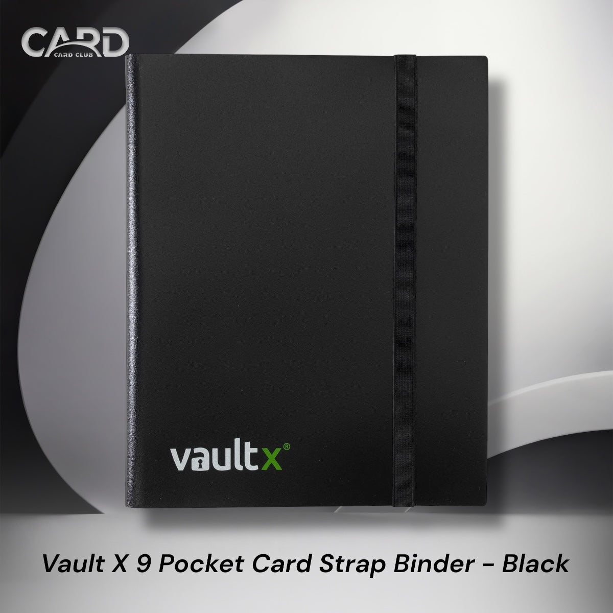 Vault X 9 Pocket Card Strap Binder - Black