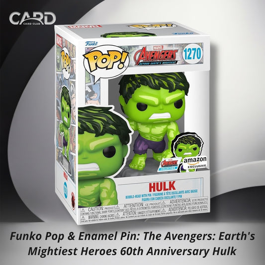 Funko Pop & Enamel Pin: The Avengers: Earth’s Heroes 60th Anniversary Hulk