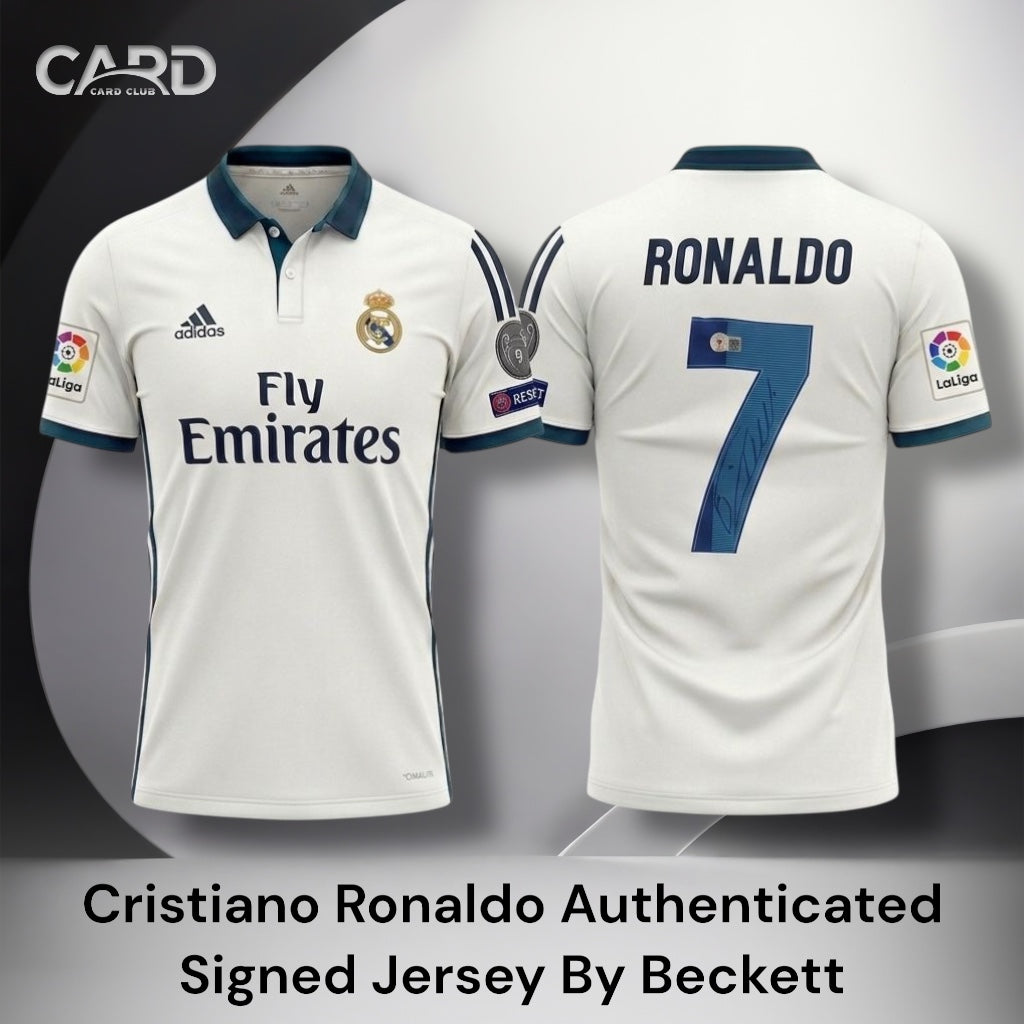 Cristiano Ronaldo Authenticated Signed Jersey By Beckett