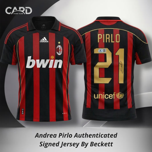 Andrea Pirlo Authenticated Signed Jersey By Beckett