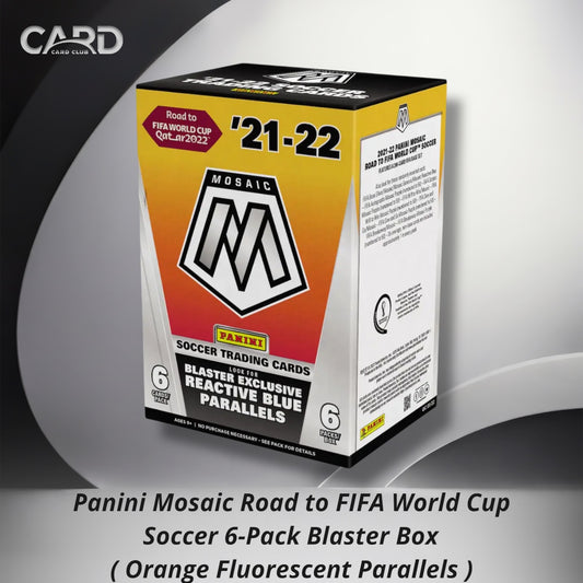 Panini Mosaic Road to FIFA World Cup Soccer 6-Pack Blaster Box ( Orange Fluorescent Parallels )