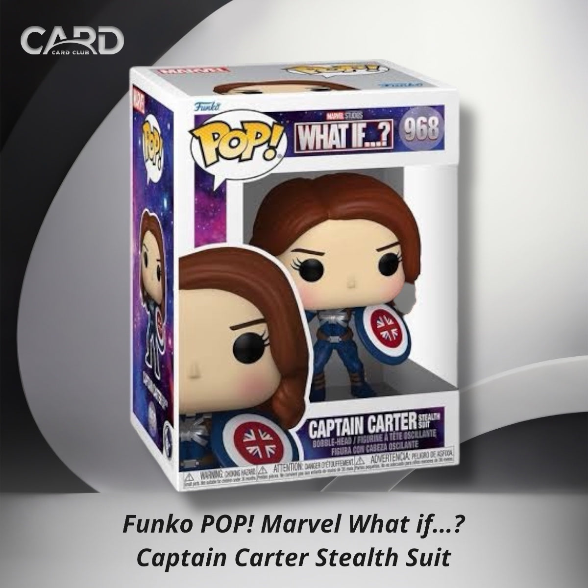 Funko POP! Marvel What if…? 
Captain Carter Stealth Suit