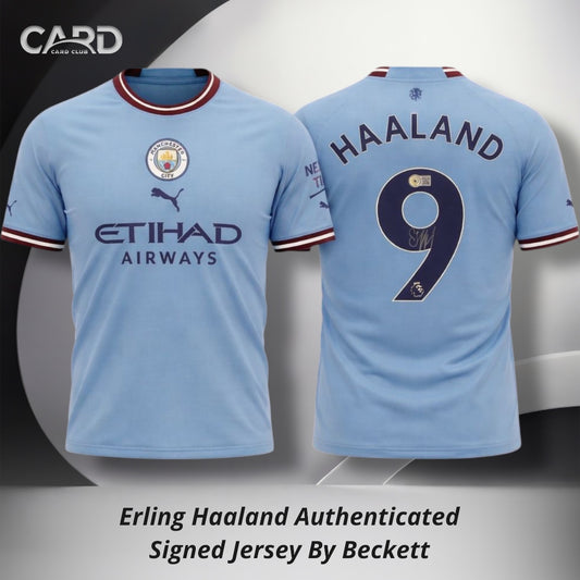 Erling Haaland Authenticated Signed Jersey By Beckett