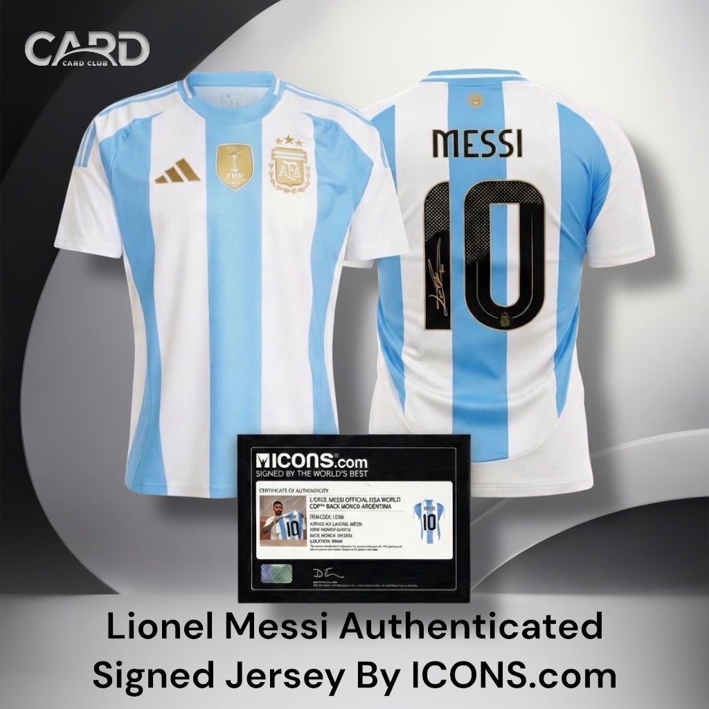 Lionel Messi Authenticated Signed Jersey By ICONS.com
