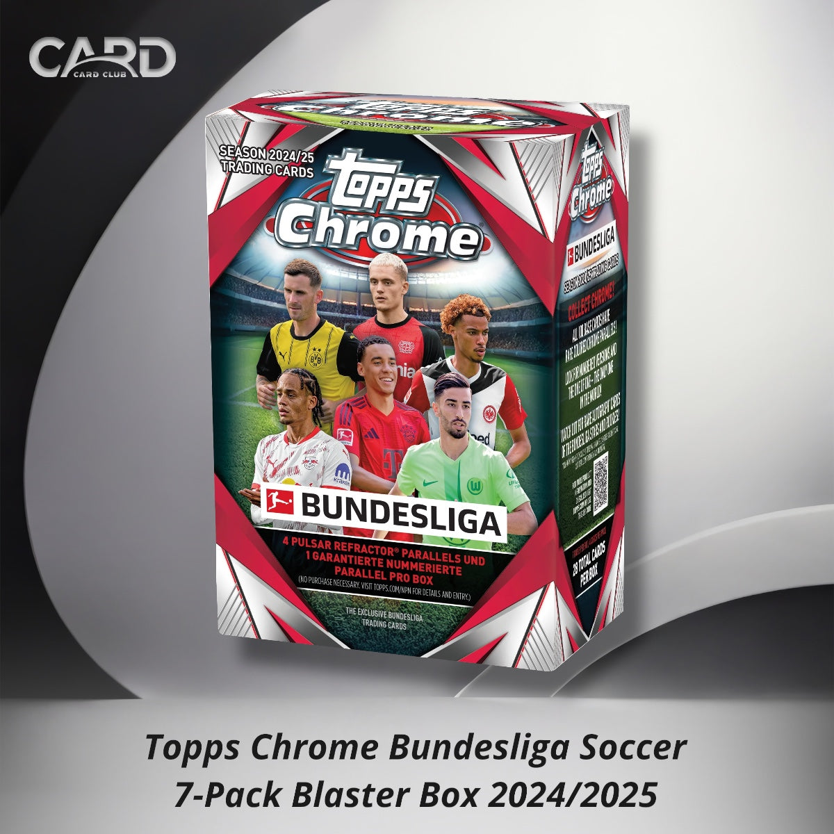 Topps Chrome Bundesliga Soccer 7-Pack Blaster Box 2024/2025