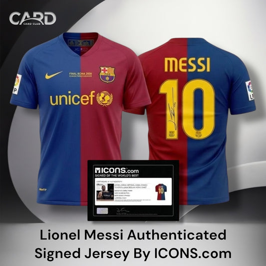 Lionel Messi Authenticated Signed Jersey By ICONS.com