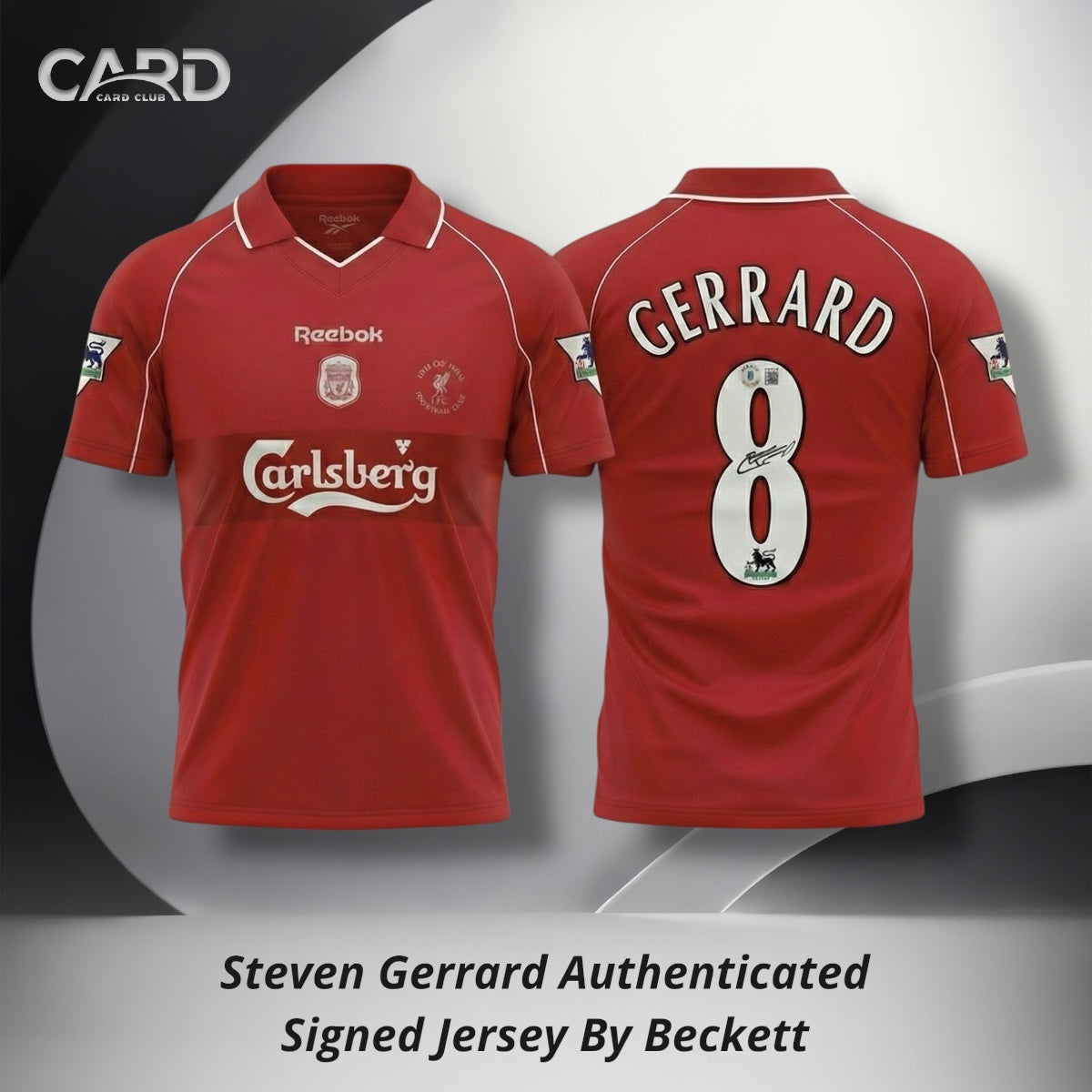 Steven Gerrard Authenticated Signed Jersey By Beckett