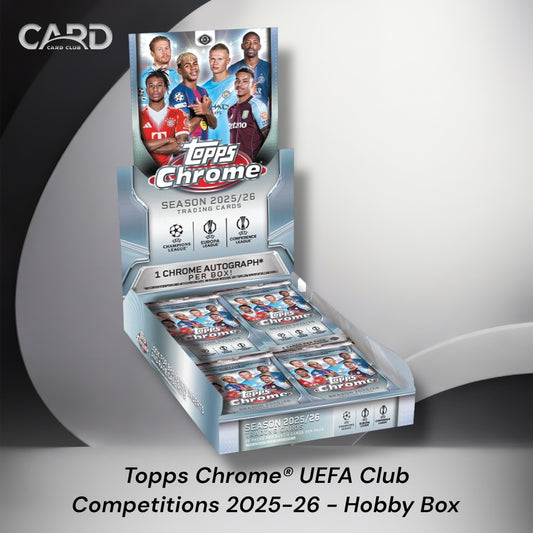 Topps Chrome UEFA Club Competitions Soccer Hobby Box 2025/2026