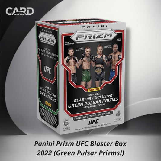 Panini Prizm UFC Blaster Box 
2022 (Green Pulsar Prizms!)