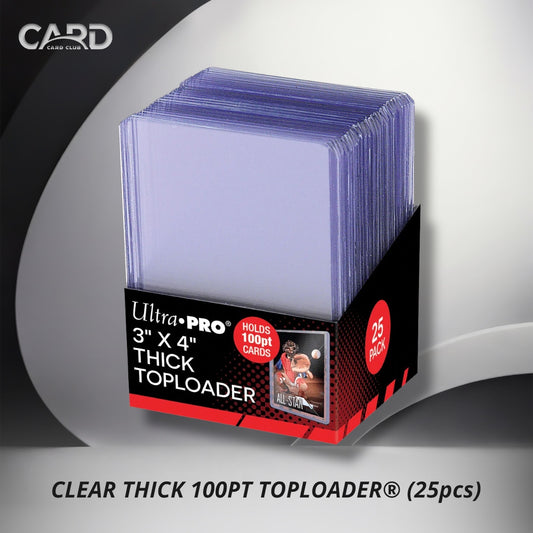 CLEAR THICK 100PT TOPLOADER® (25pcs)