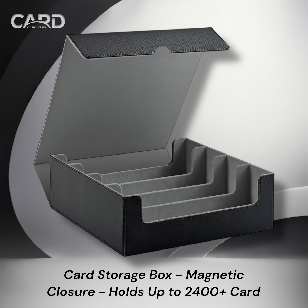 Card Storage Box - Magnetic Closure - Holds up to 2400+ Card