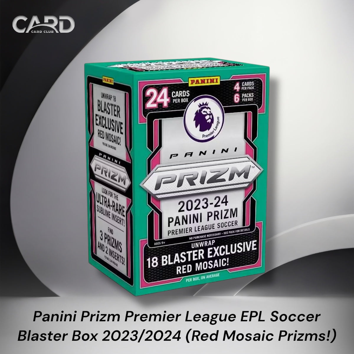 Panini Prizm Premier League EPL Soccer Blaster Box 2023/2024 (Red Mosaic Prizms!)